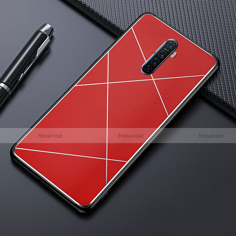 Luxury Aluminum Metal Cover Case M01 for Realme X2 Pro Red