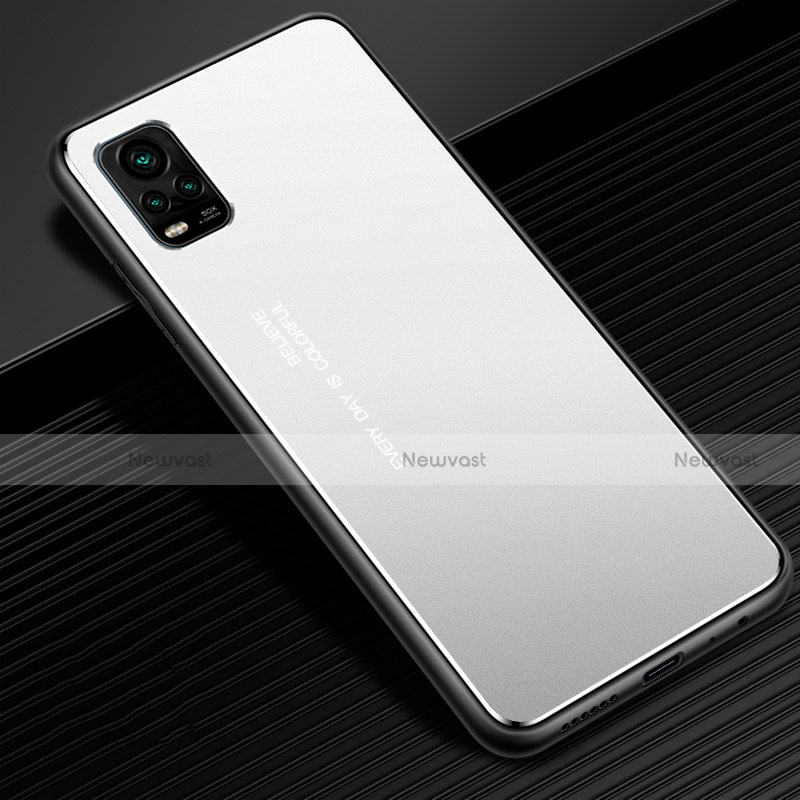 Luxury Aluminum Metal Cover Case M02 for Vivo V20 Pro 5G Silver