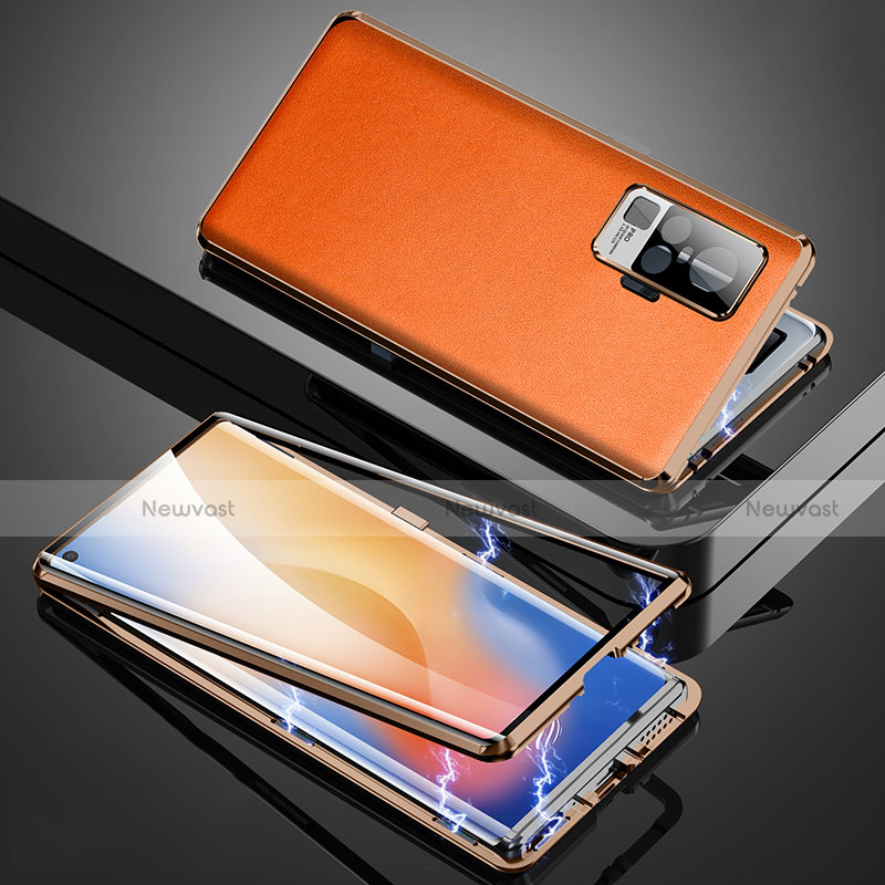 Luxury Aluminum Metal Cover Case M04 for Vivo X50 Pro 5G Orange