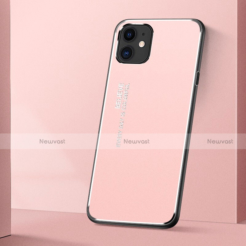 Luxury Aluminum Metal Cover Case T01 for Apple iPhone 11 Pink