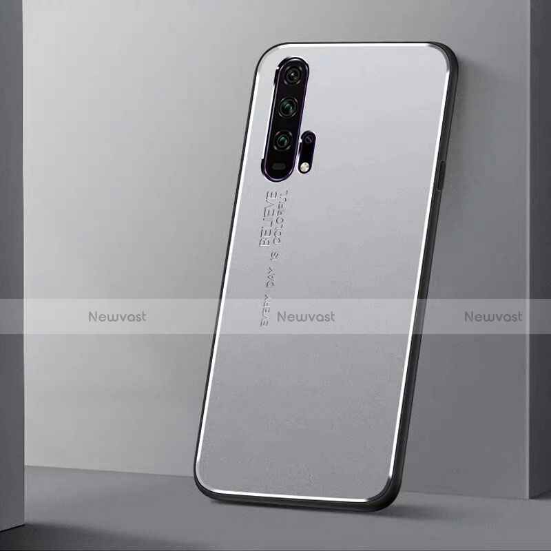 Luxury Aluminum Metal Cover Case T01 for Huawei Honor 20 Pro Silver