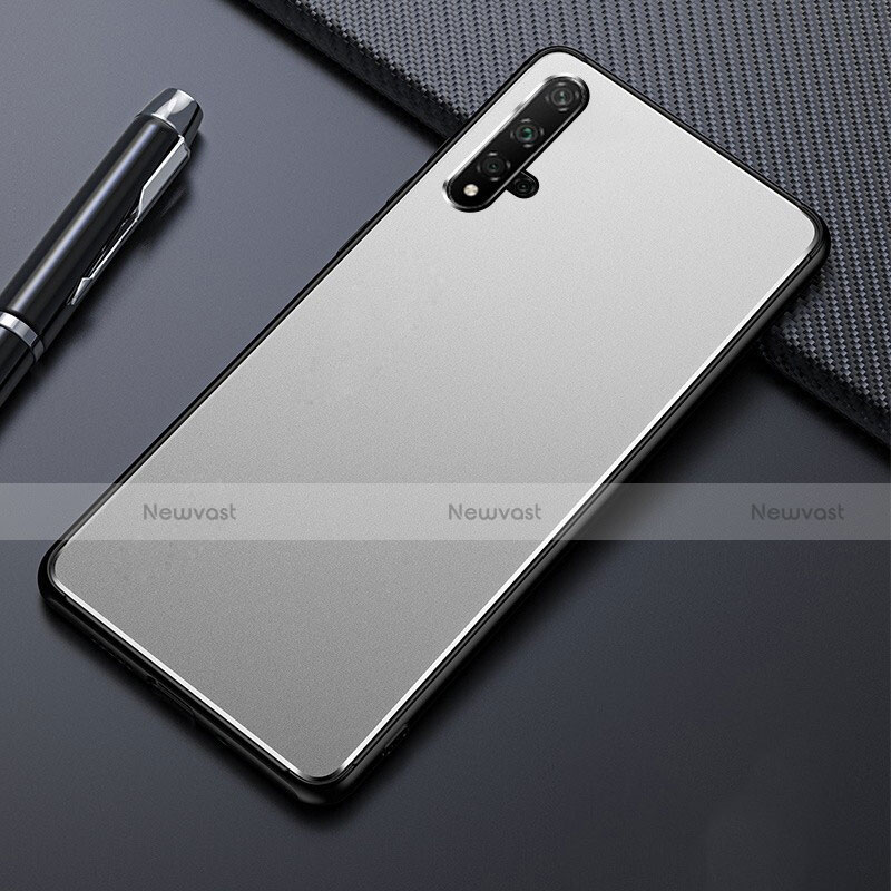 Luxury Aluminum Metal Cover Case T01 for Huawei Honor 20S Silver