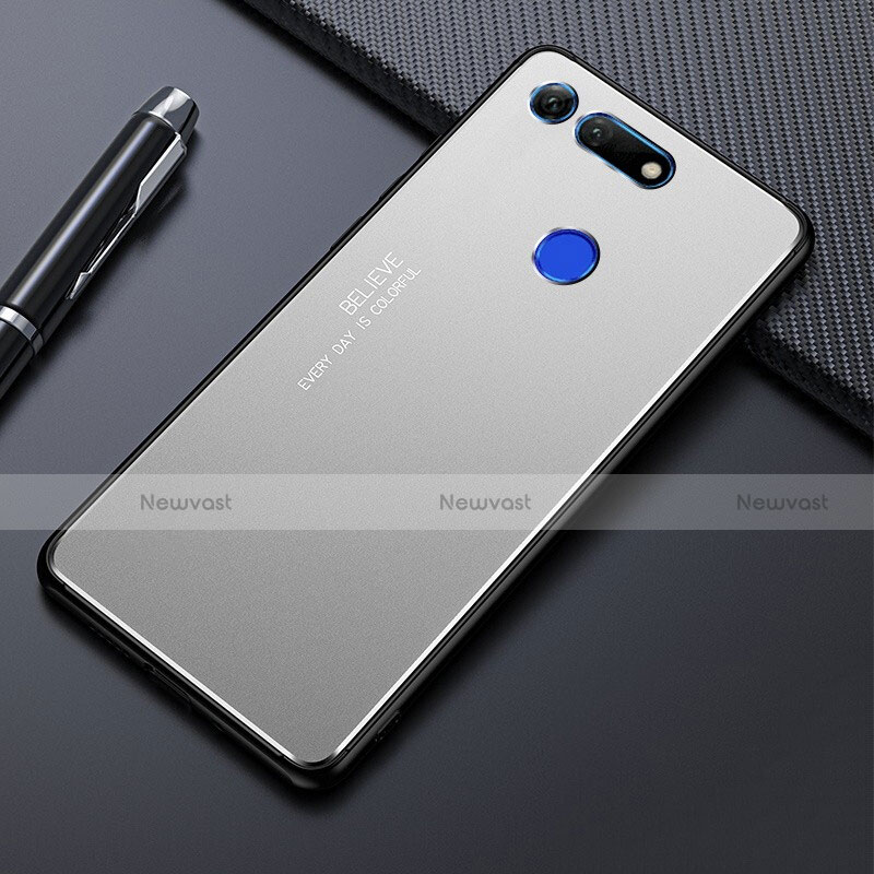 Luxury Aluminum Metal Cover Case T01 for Huawei Honor V20 Silver