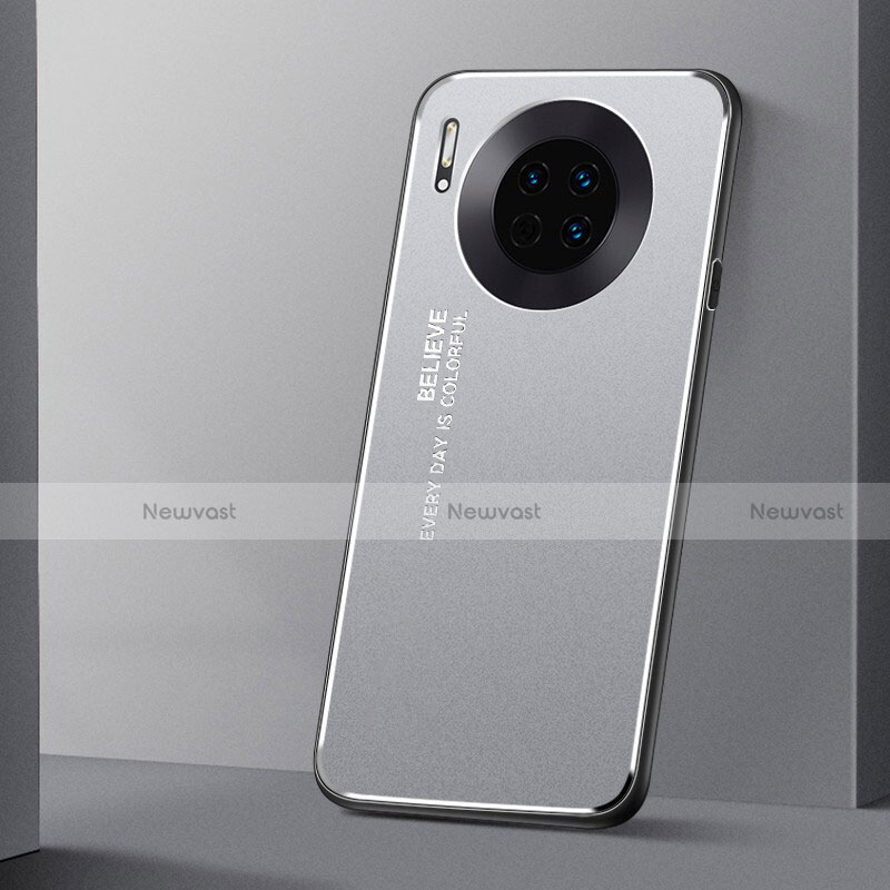 Luxury Aluminum Metal Cover Case T01 for Huawei Mate 30 Silver