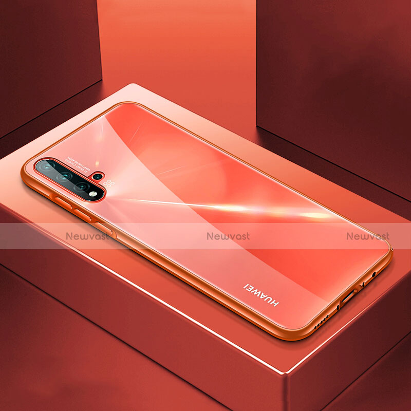 Luxury Aluminum Metal Cover Case T01 for Huawei Nova 5 Orange