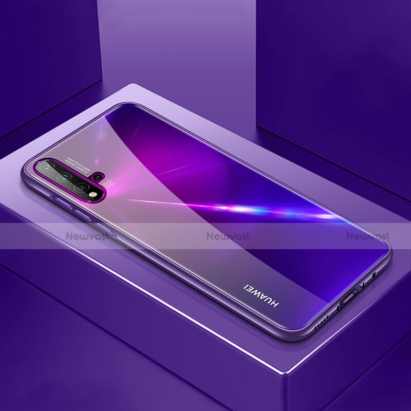 Luxury Aluminum Metal Cover Case T01 for Huawei Nova 5 Purple