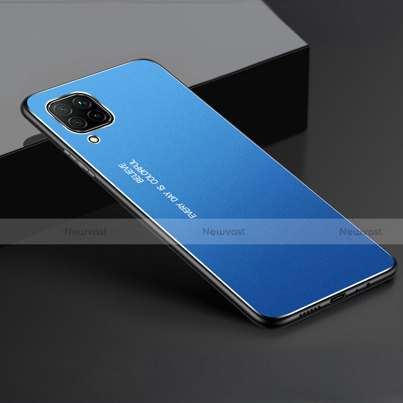 Luxury Aluminum Metal Cover Case T01 for Huawei Nova 7i Blue