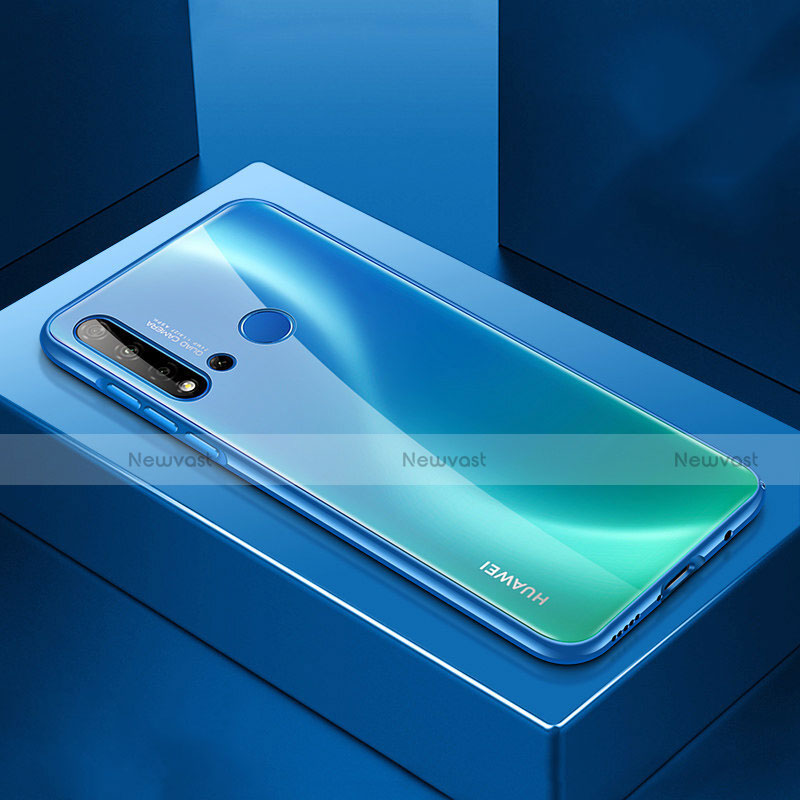 Luxury Aluminum Metal Cover Case T01 for Huawei P20 Lite (2019) Blue