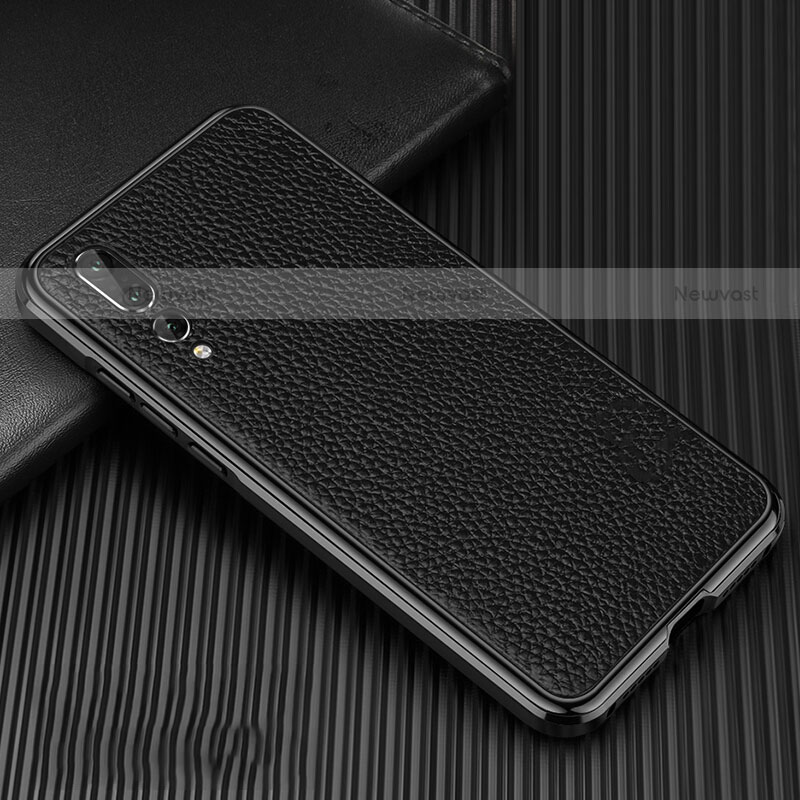 Luxury Aluminum Metal Cover Case T01 for Huawei P20 Pro Black