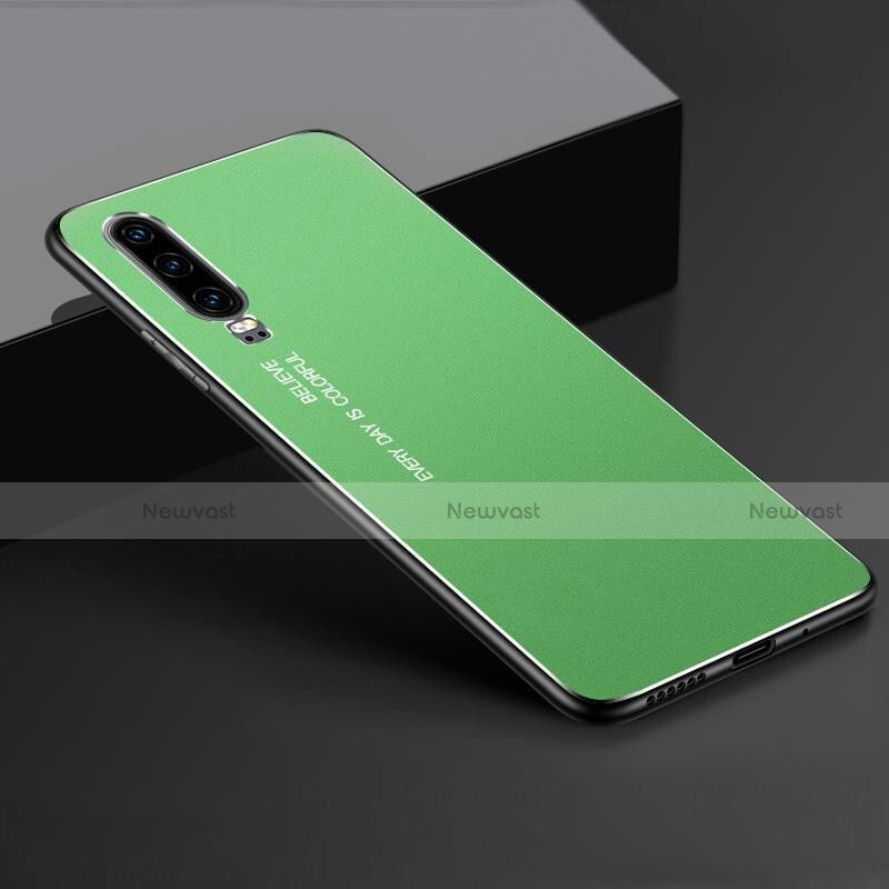 Luxury Aluminum Metal Cover Case T01 for Huawei P30 Green