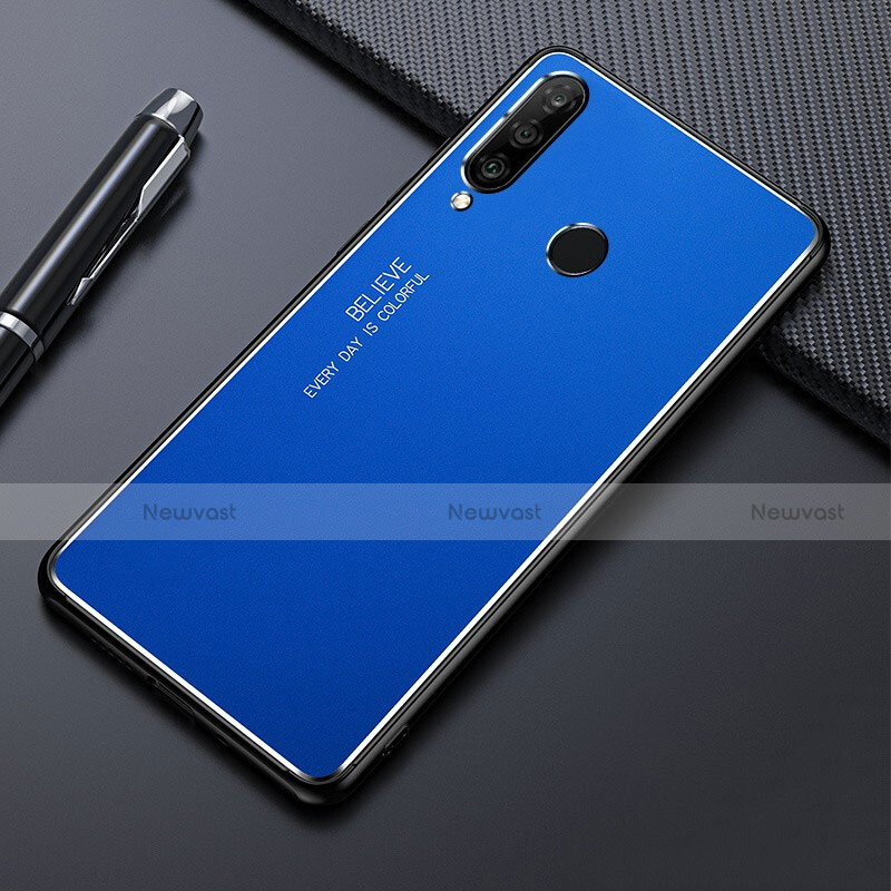 Luxury Aluminum Metal Cover Case T01 for Huawei P30 Lite Blue