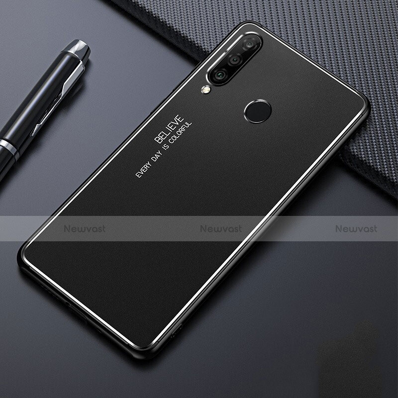 Luxury Aluminum Metal Cover Case T01 for Huawei P30 Lite XL Black