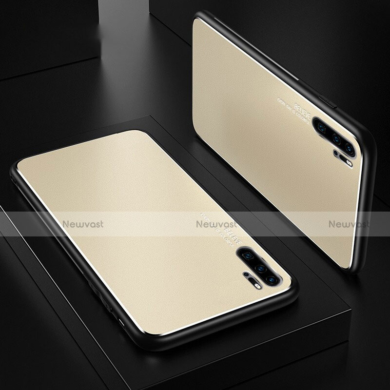 Luxury Aluminum Metal Cover Case T01 for Huawei P30 Pro New Edition Gold