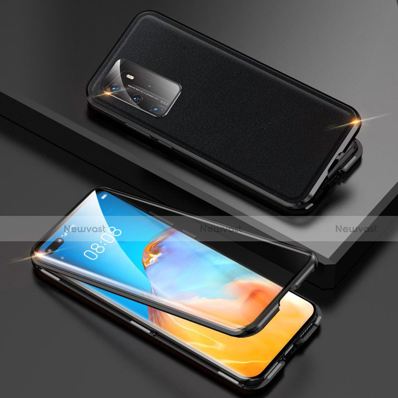 Luxury Aluminum Metal Cover Case T01 for Huawei P40 Pro Black