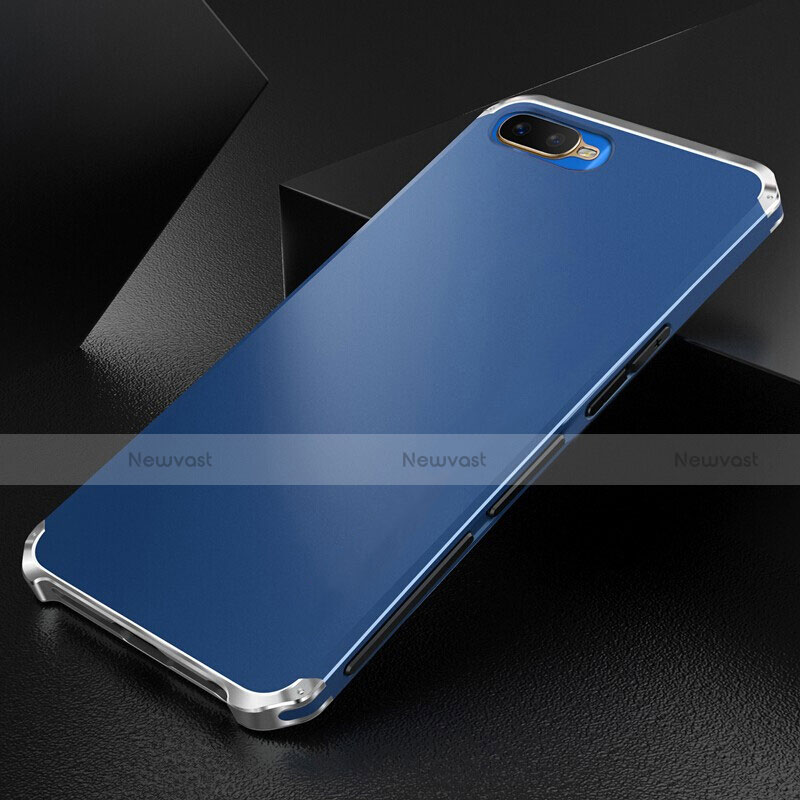 Luxury Aluminum Metal Cover Case T01 for Oppo K1 Blue