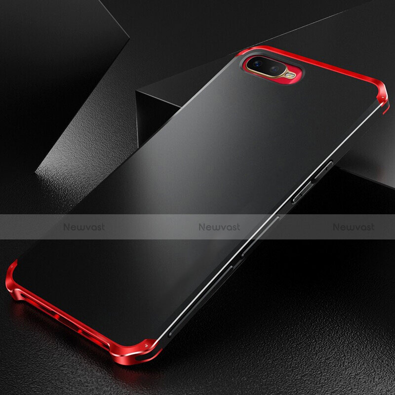 Luxury Aluminum Metal Cover Case T01 for Oppo R15X Red