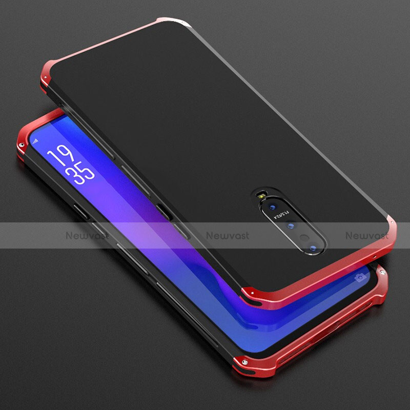 Luxury Aluminum Metal Cover Case T01 for Oppo R17 Pro Red