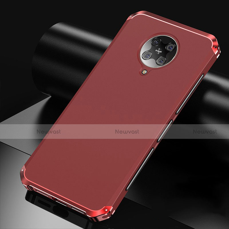 Luxury Aluminum Metal Cover Case T01 for Xiaomi Redmi K30 Pro 5G Red