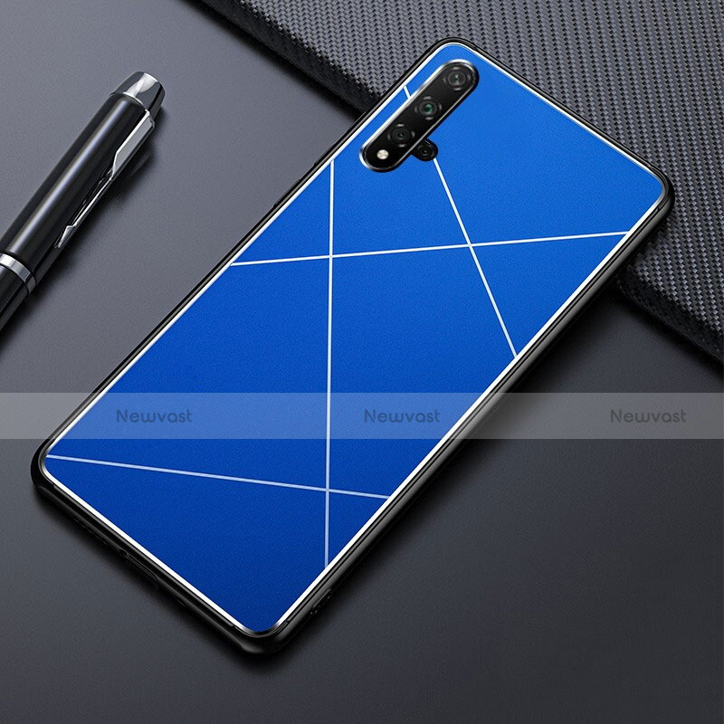 Luxury Aluminum Metal Cover Case T02 for Huawei Honor 20S Blue