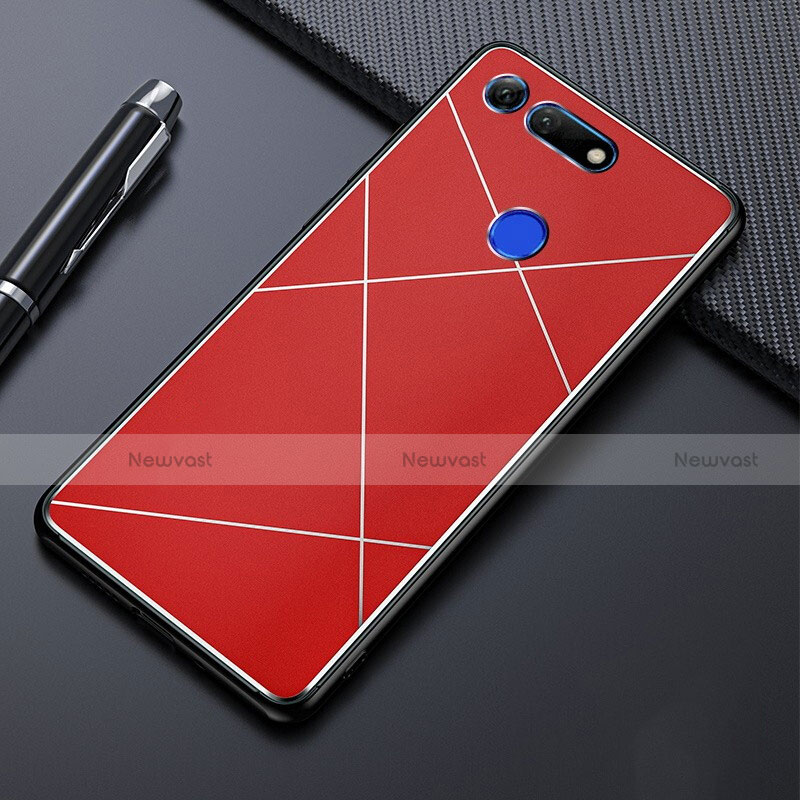 Luxury Aluminum Metal Cover Case T02 for Huawei Honor V20 Red