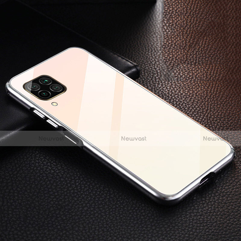 Luxury Aluminum Metal Cover Case T02 for Huawei Nova 6 SE Silver