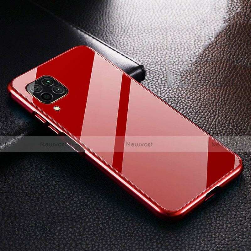 Luxury Aluminum Metal Cover Case T02 for Huawei Nova 7i Red