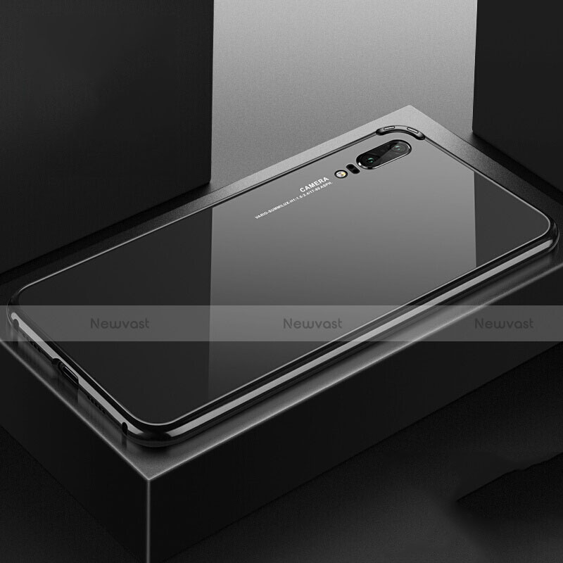 Luxury Aluminum Metal Cover Case T02 for Huawei P20 Black