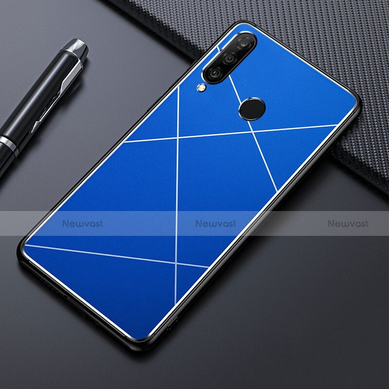 Luxury Aluminum Metal Cover Case T02 for Huawei P30 Lite Blue