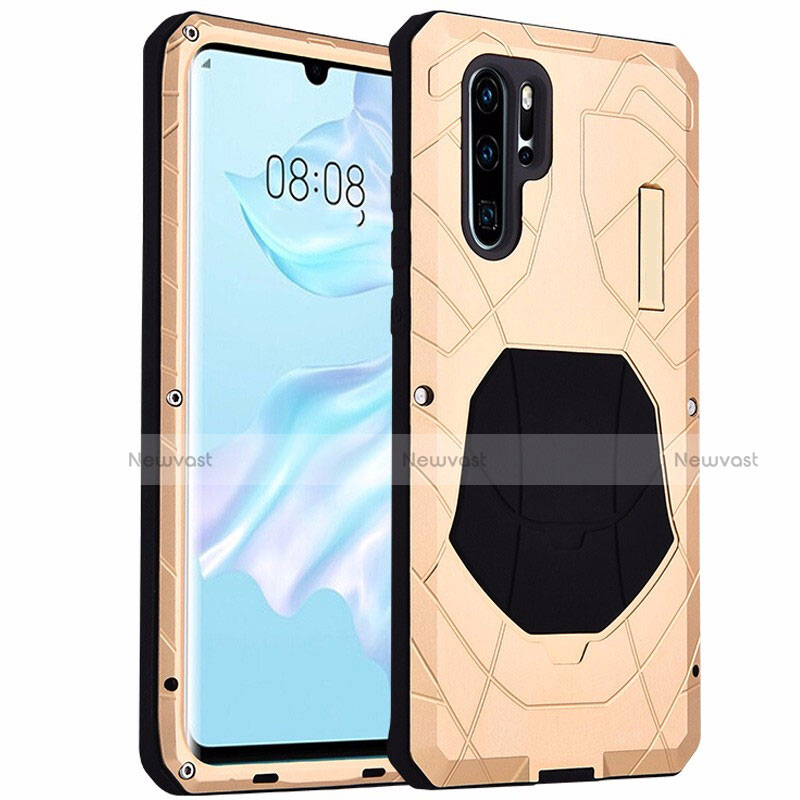 Luxury Aluminum Metal Cover Case T02 for Huawei P30 Pro Gold