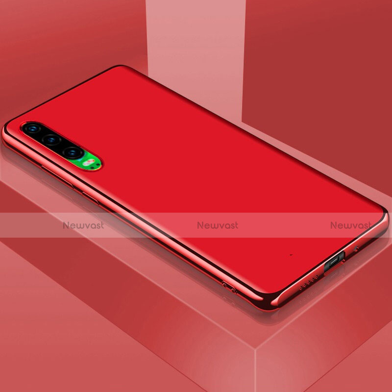 Luxury Aluminum Metal Cover Case T02 for Huawei P30 Red