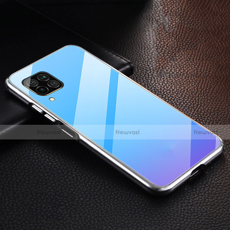 Luxury Aluminum Metal Cover Case T02 for Huawei P40 Lite Sky Blue