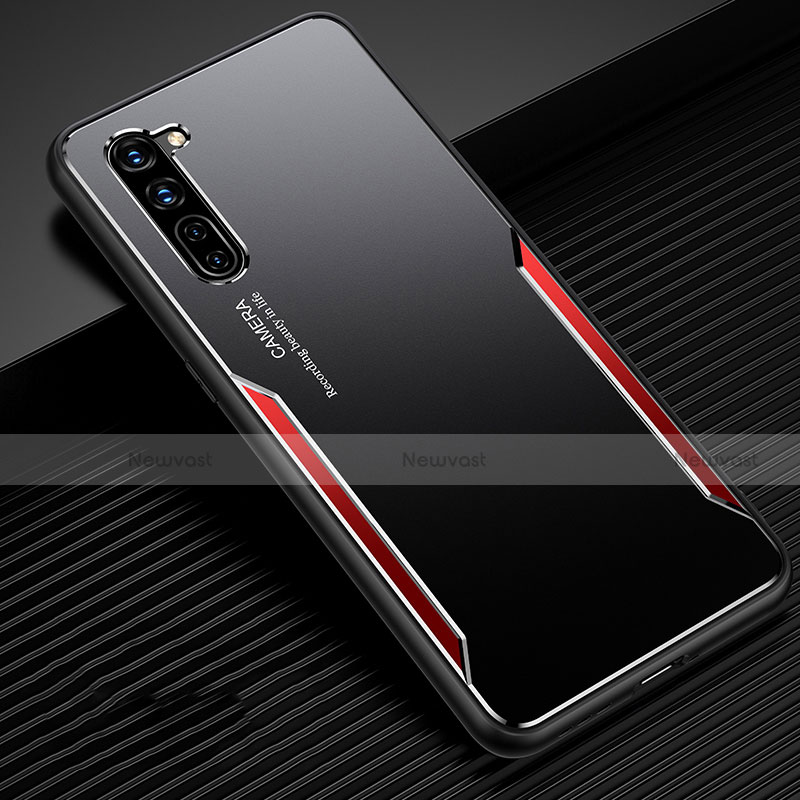 Luxury Aluminum Metal Cover Case T02 for Oppo K7 5G Red