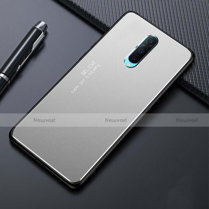 Luxury Aluminum Metal Cover Case T02 for Oppo R17 Pro Silver