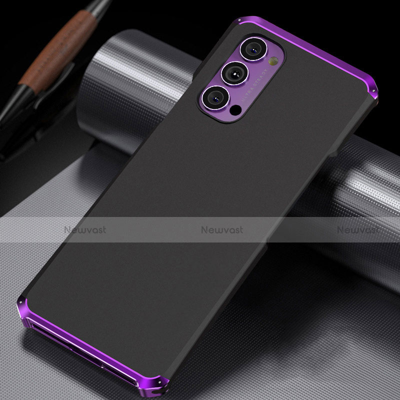 Luxury Aluminum Metal Cover Case T02 for Oppo Reno4 5G