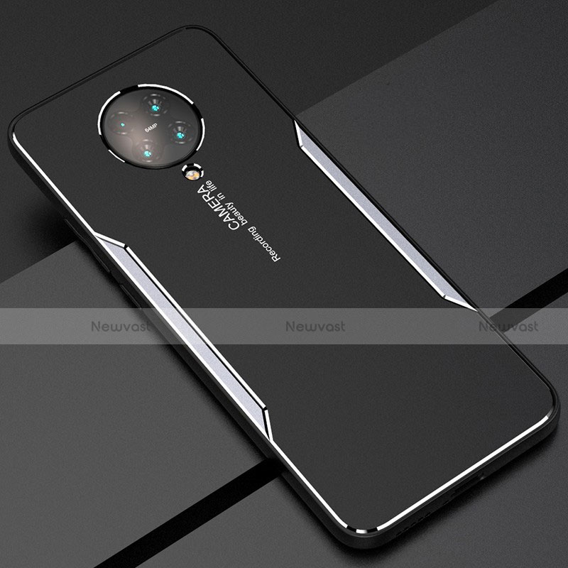 Luxury Aluminum Metal Cover Case T02 for Xiaomi Poco F2 Pro Silver