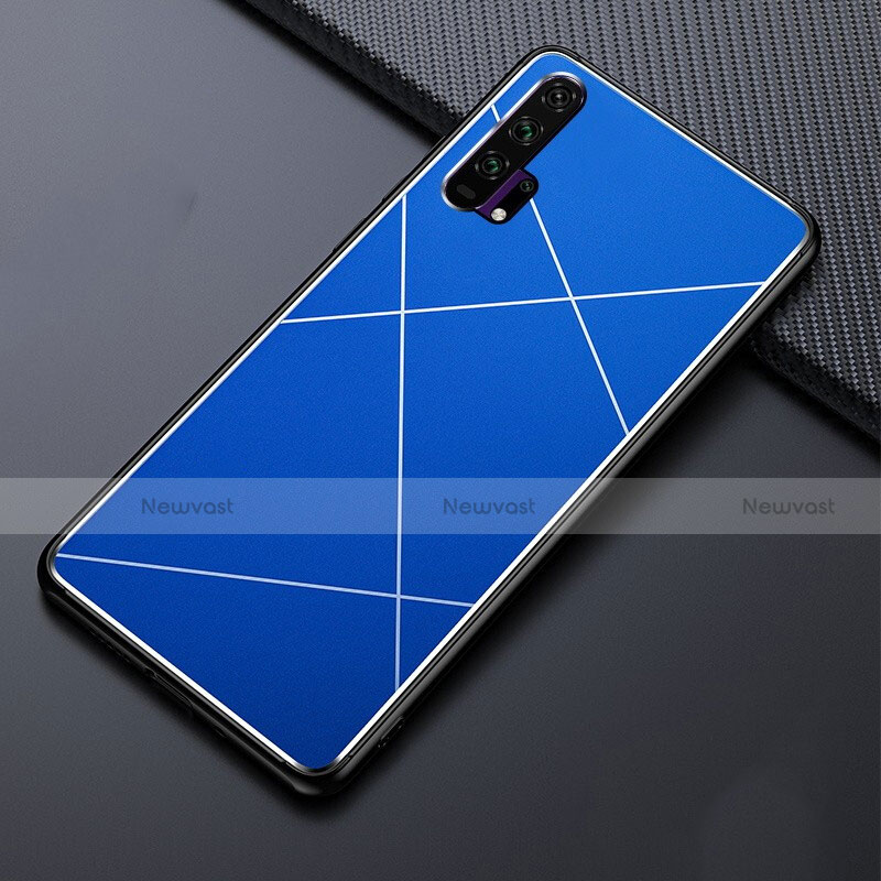 Luxury Aluminum Metal Cover Case T03 for Huawei Honor 20 Pro Blue