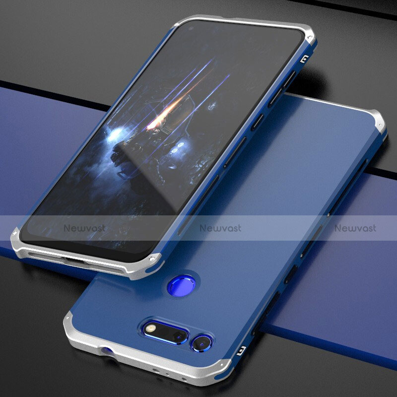 Luxury Aluminum Metal Cover Case T03 for Huawei Honor V20 Blue