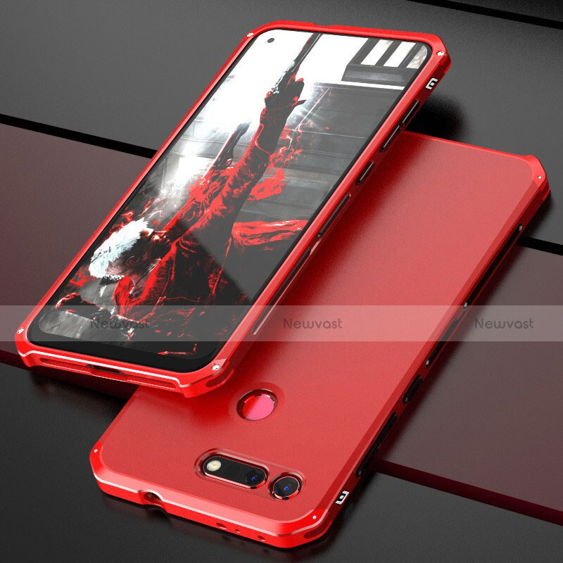 Luxury Aluminum Metal Cover Case T03 for Huawei Honor V20 Red