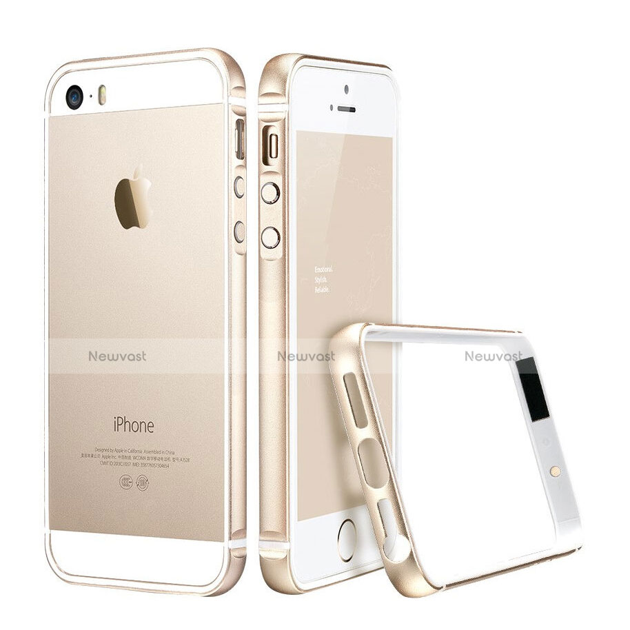 Luxury Aluminum Metal Frame Case for Apple iPhone 5 Gold