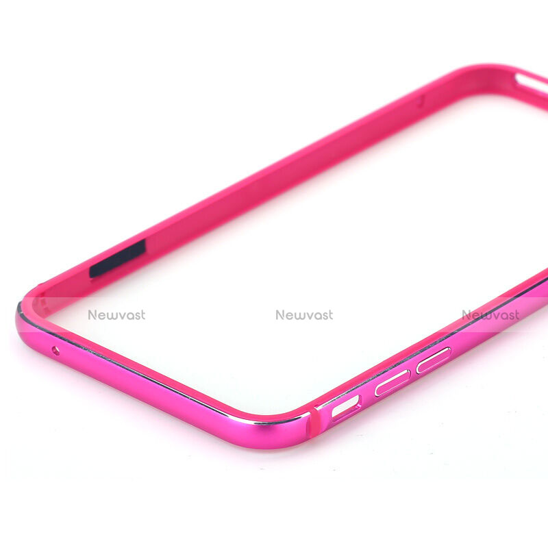 Luxury Aluminum Metal Frame Case for Apple iPhone 6 Hot Pink