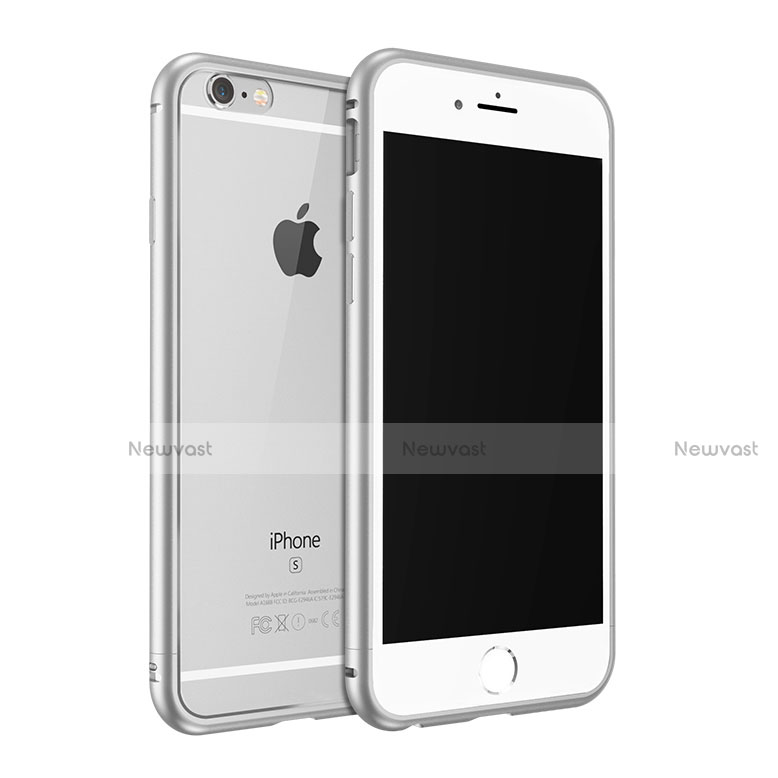 Luxury Aluminum Metal Frame Case for Apple iPhone 6S Silver