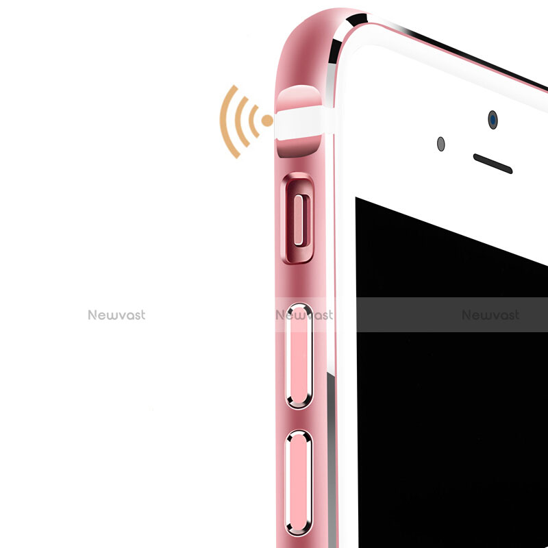 Luxury Aluminum Metal Frame Case for Apple iPhone 7 Rose Gold