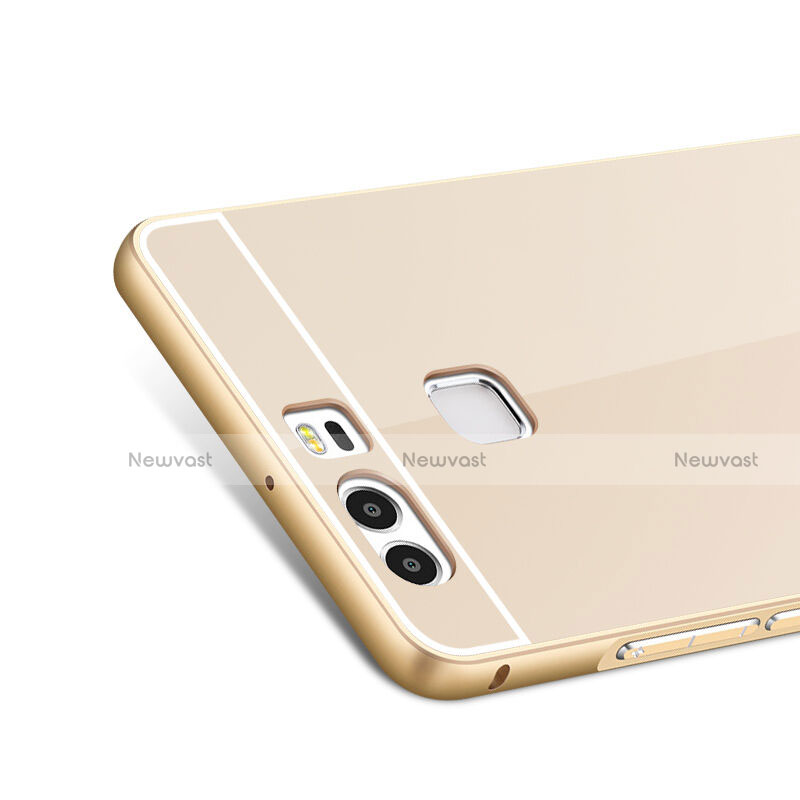 Luxury Aluminum Metal Frame Case for Huawei P9 Gold