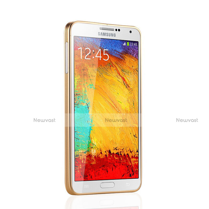 Luxury Aluminum Metal Frame Case for Samsung Galaxy Note 3 N9000 Gold