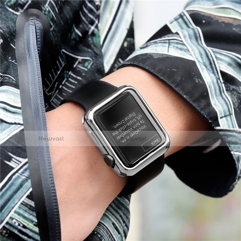 Luxury Aluminum Metal Frame Cover A01 for Apple iWatch 2 42mm Silver