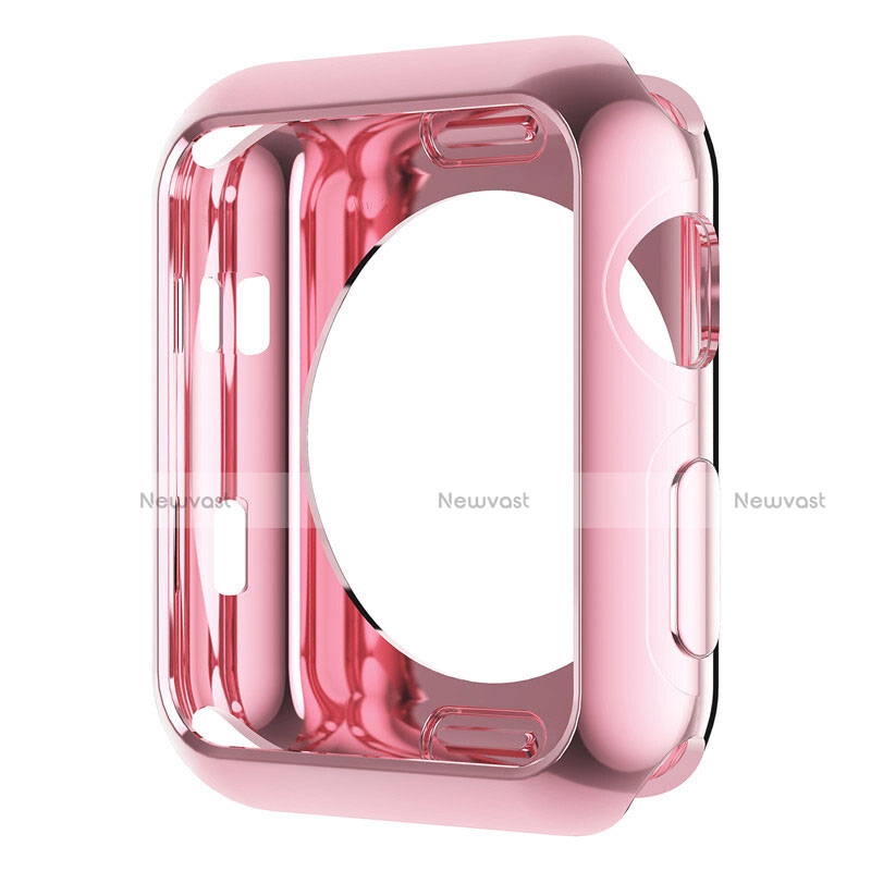 Luxury Aluminum Metal Frame Cover A01 for Apple iWatch 3 42mm Pink