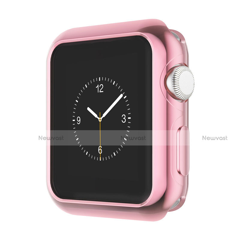 Luxury Aluminum Metal Frame Cover A01 for Apple iWatch 42mm Pink