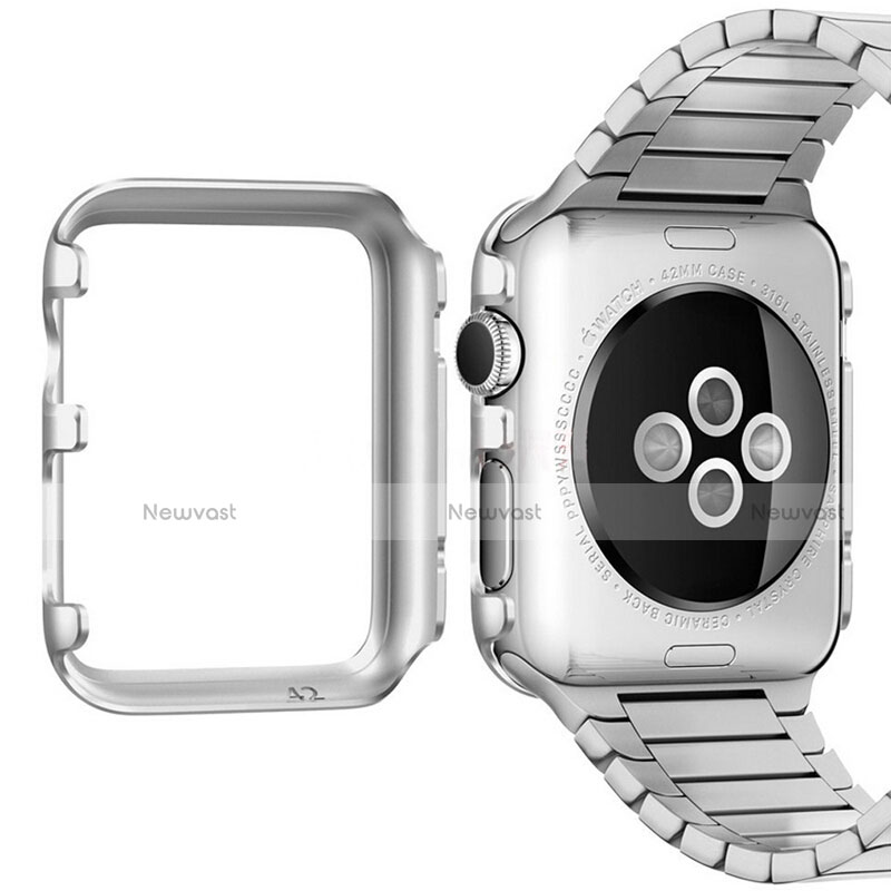 Luxury Aluminum Metal Frame Cover C01 for Apple iWatch 2 38mm Silver