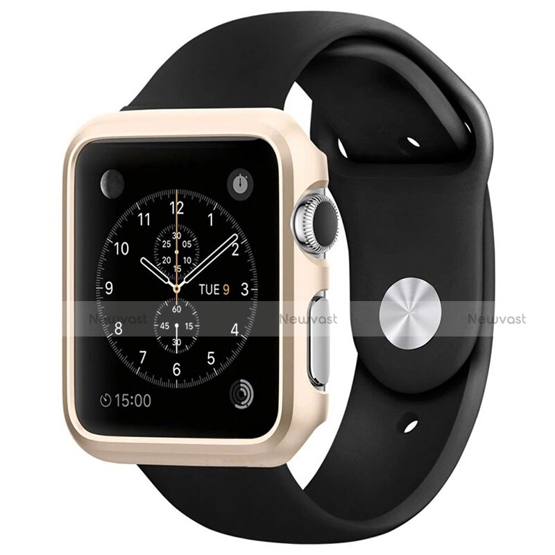 Luxury Aluminum Metal Frame Cover C01 for Apple iWatch 3 38mm Gold