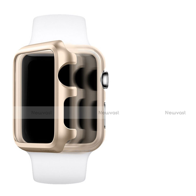 Luxury Aluminum Metal Frame Cover C01 for Apple iWatch 3 38mm Gold